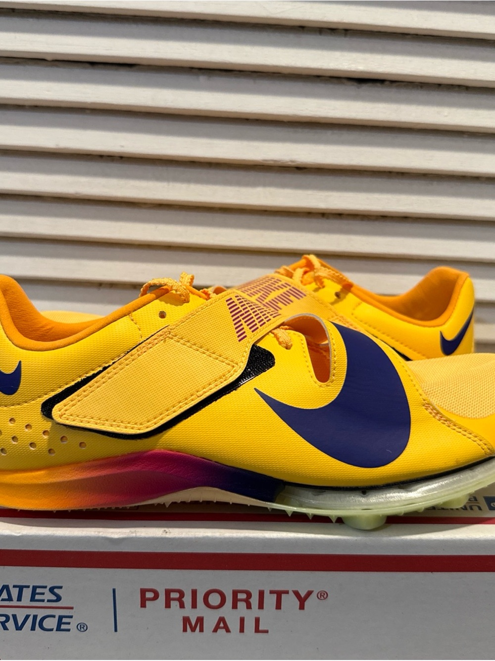New Nike Air Zoom LJ Elite Track Jumping Spikes Citron Men’s Size 9.5 FZ9326-800